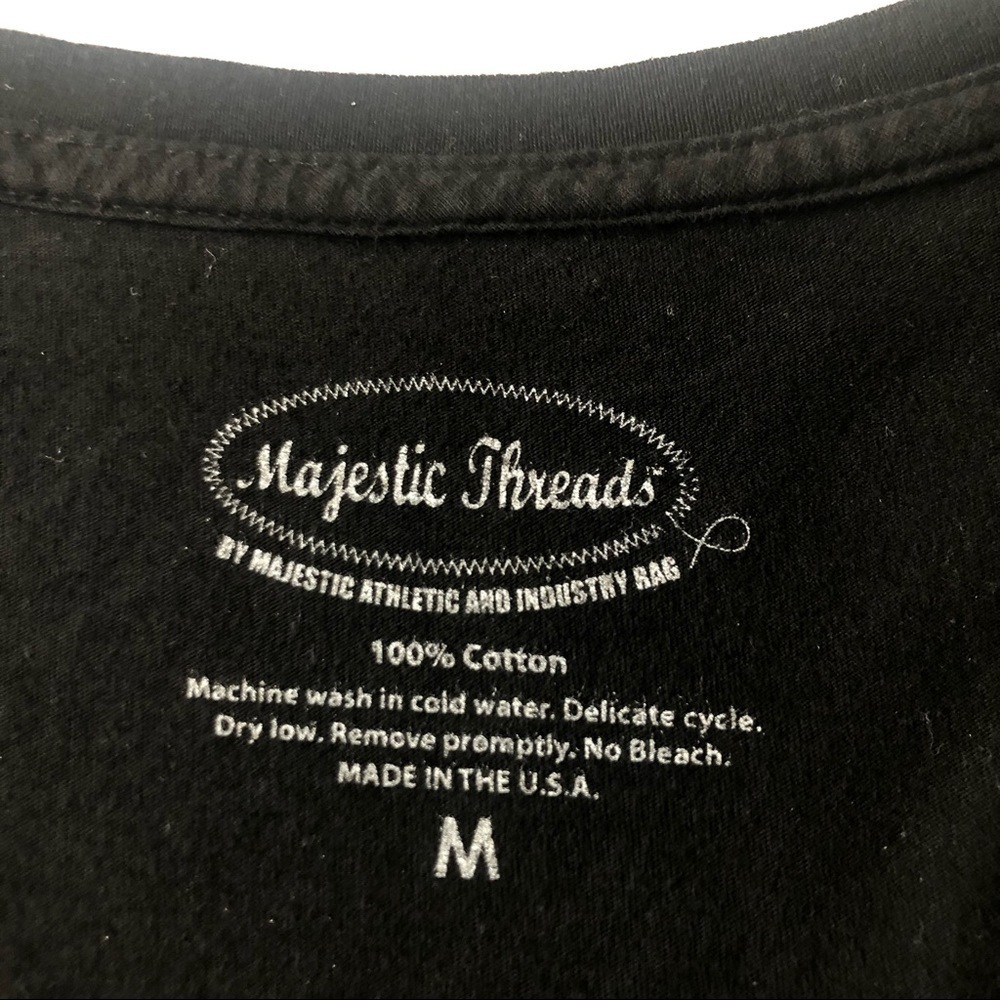 L.A Kings Majestic Threads 50th Anniversary V-Neck Embellish Women T-Shirt Sz M - Picture 5 of 8